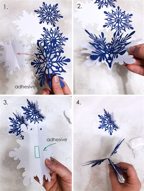 Diy 3d Paper Snowflakes