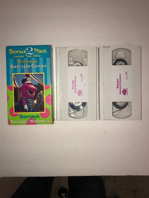 Barneys Exercise Circusparade Of Numbers Vhs 1996 2 Tape Setrare