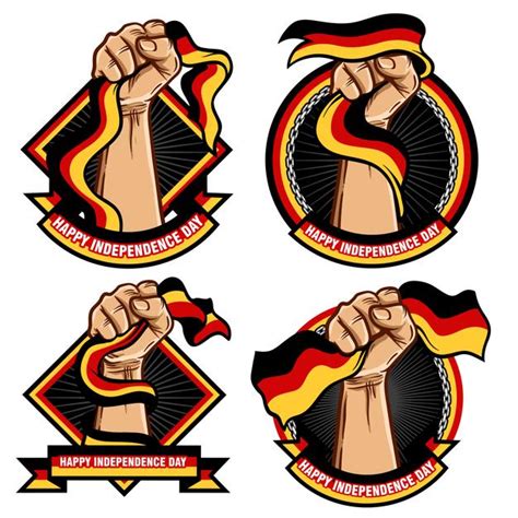 Premium Vector Fist Hands With Germany Flag Illustration