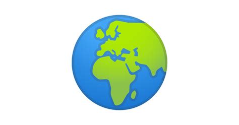 🌍 Globe Showing Europe Africa Emoji Terra Emoji