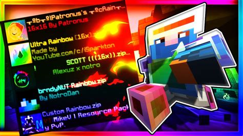 Best Rainbow Texture Packs For Pvp 189 Youtube
