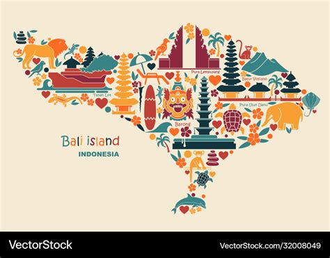 Peta Bali Vektor