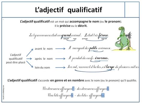 Tu peux aussi te tester dans toutes les matières et/ou dans tous les niveaux en n'effectuant aucune sélection. Les Adjectifs Qualificatifs - Lessons - Blendspace