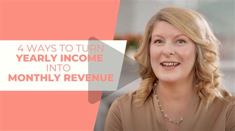 Ways To Turn Yearly Income Into Monthly Revenue