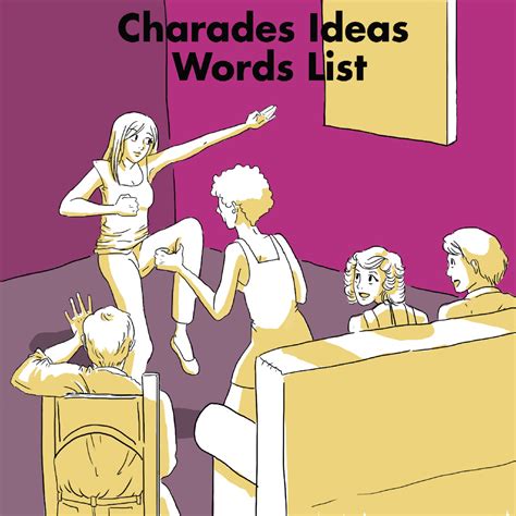 Charades Ideas Words List