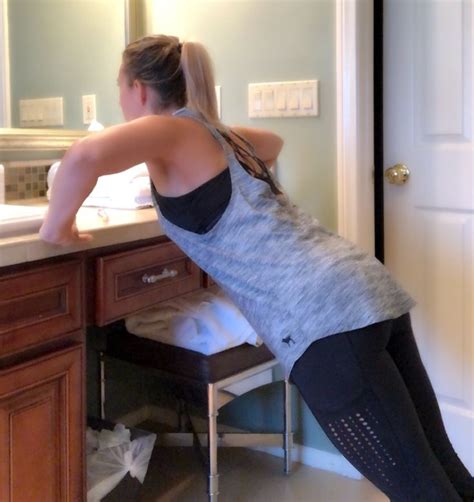 Minute Workout You Can Do At Your Bathroom Counter Diy Detectives