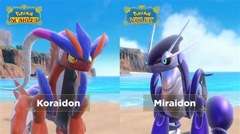 New Details Shared For Pokémon Scarletviolets Koraidon And Miraidon