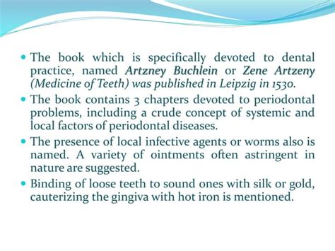 Ancient History Of Periodontics