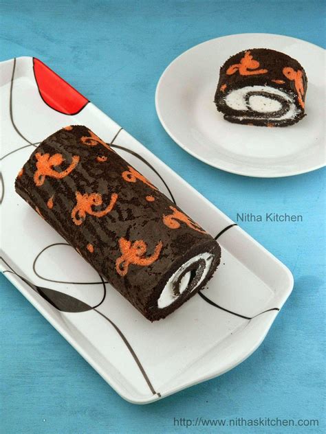 A roll cake is often called a swiss roll or a jelly roll. Ornamental Cake Roll | Patterned Chocolate Swiss Roll Cake ...