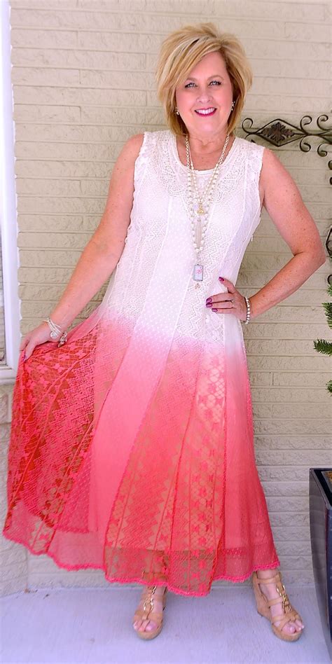 Fashion Blogger Tania Of 50 Is Not Old Looks Fabulous In Our Lace Ombré