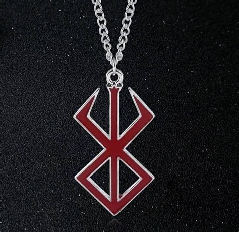 Handmade Anime Necklace Berserk Branded Symbol Keychain Etsy