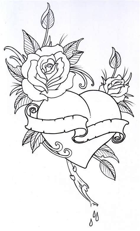 The children's flower coloring pages are less intricate and have simple flowers on them. Rose Outline - Clipartion.com