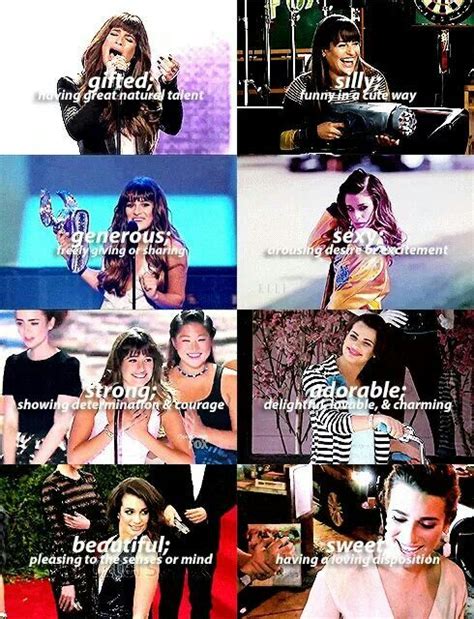 Lea Michele Is Ted Silly Generous Sexy Strong Adorable