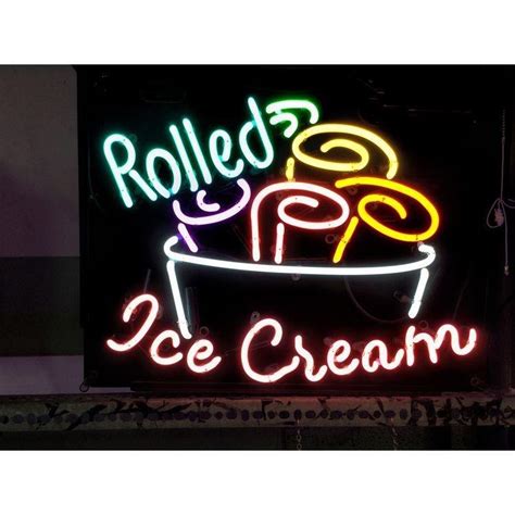 Rolled Ice Cream Neon Sign Tube Neon Light Diy Neon