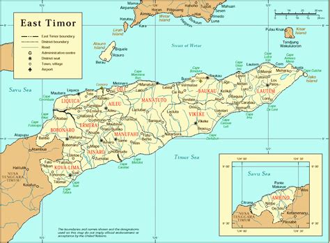 Timor leste province isolated on indonesia map. Timor Crisis Maps