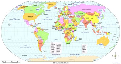Карта мира 2023 года политическая