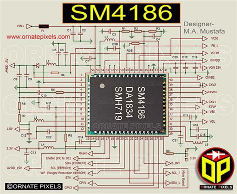Sm4186 Ic Schematic Circuit Diagram And Pin Voltage Details Ornate