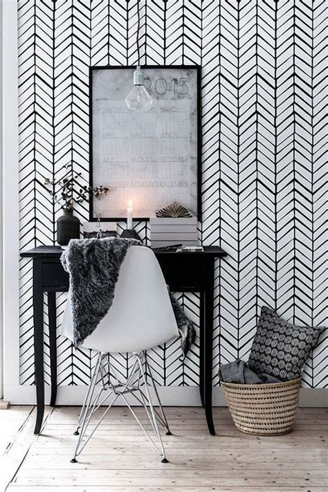 10 Rooms Flawlessly Working The Geometric Wallpaper Trend Office