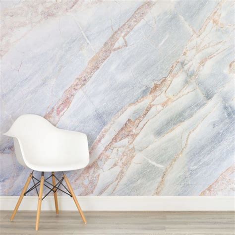 Bronze Cracked Marble Textures Square Wall Murals Blue Marble