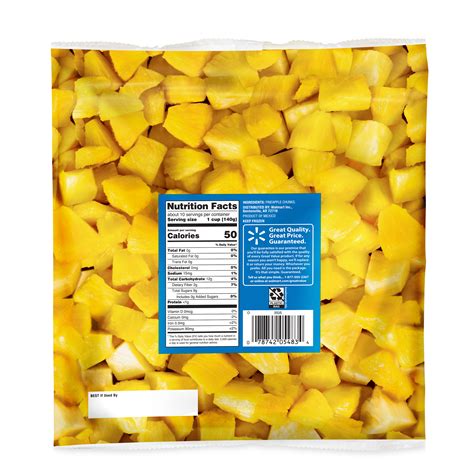 Great Value Pineapple Chunks 48 Oz Frozen