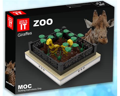 Lego Moc Giraffe Mini Modular Zoo By Gabizon Rebrickable Build