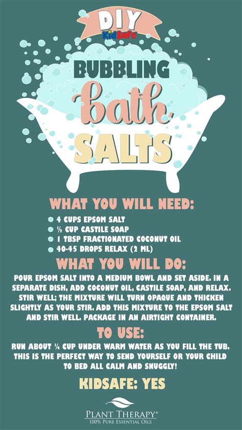 diy bubble bath salts pour epsom salt into a medium bowl and set aside in a separate dish add