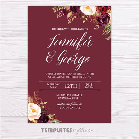 We did not find results for: √ 24 Burgundy Wedding Invitation Templates in 2020 ...