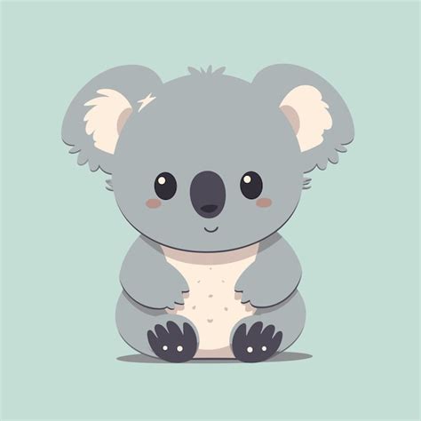 Premium Vector Koala Cartoon Illustration Baby Animal Mascot