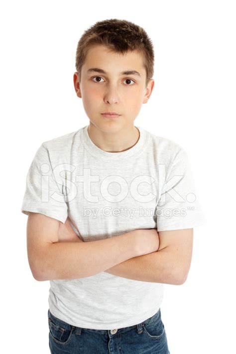 Boy Child Arms Crossed Stock Photo Royalty Free Freeimages