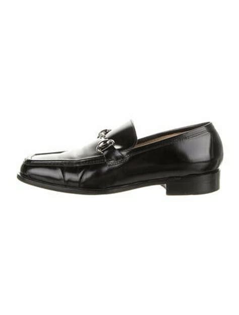 Gucci 1955 Horsebit Accent Leather Loafers Black Shopstyle Flats