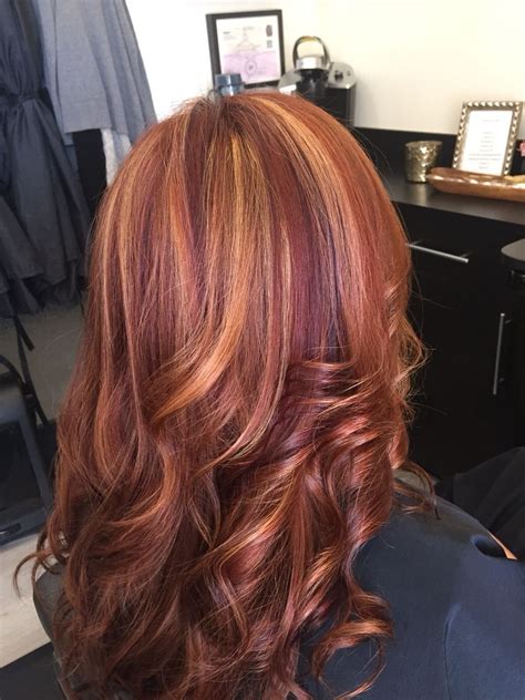 Attractive Red Hair Color Ideas With Highlights