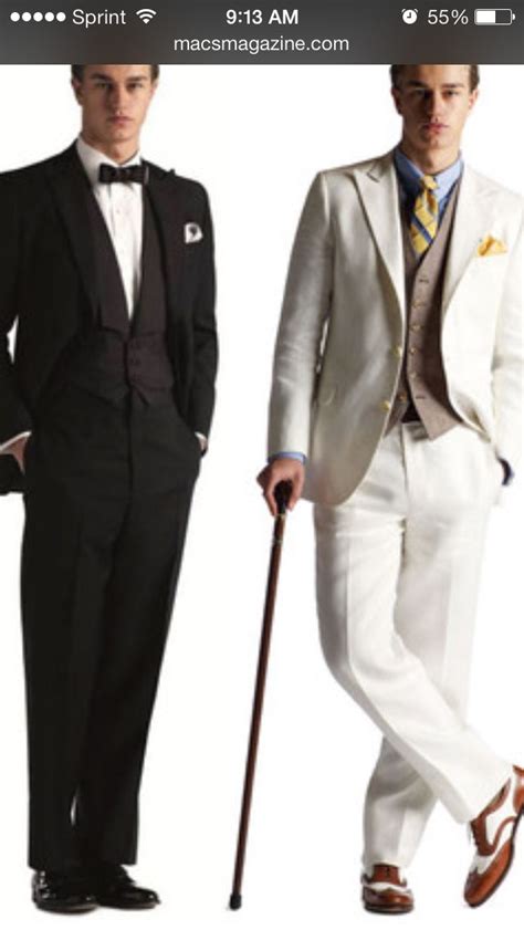As industries grew and businesses thrived, new formal styles which revolved around the suit were coming to the mainstream. 1920s formal wear research #gatsby | 1920s mens fashion ...
