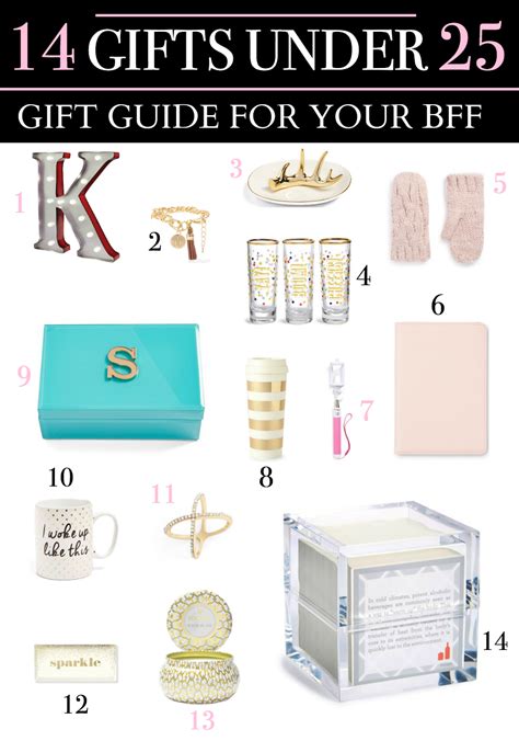 What a great collection of ideas for little gifts and stocking stuffers. Gift Guide for your BFF: 14 Adorable Gifts under 25 ...