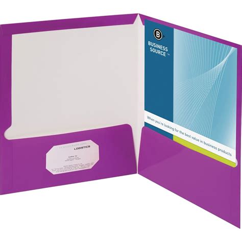 Discounted Savings Business Source Two Pocket Folder