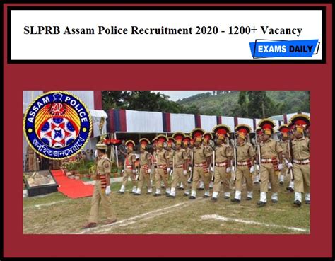 SLPRB Assam Police Recruitment 2020 Out 1200 Vacancy
