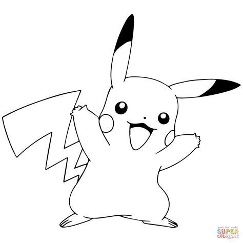 Gambar Pokemon Coloring Pages Free Pikachu Celebrating Di Rebanas Rebanas