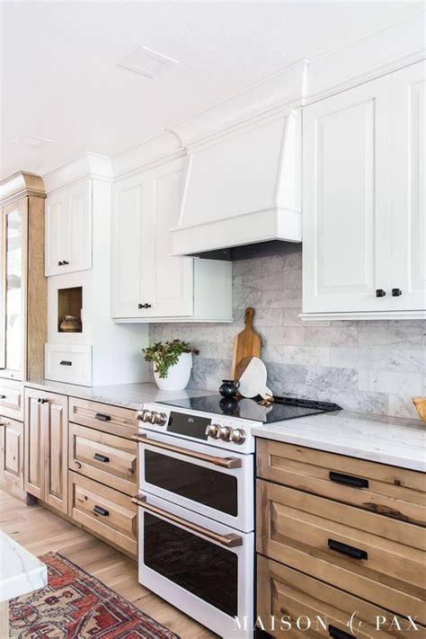 White And Wood Kitchen Reveal Part 1 Cabinets Maison De Pax Wood