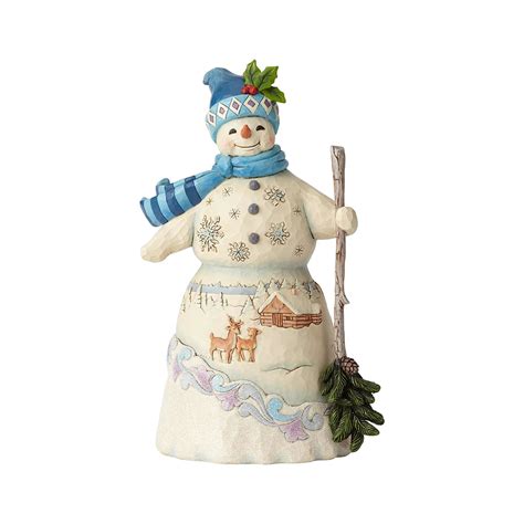 Jim Shore Heartwood Creek Snowman Collection Snowman With Snowy