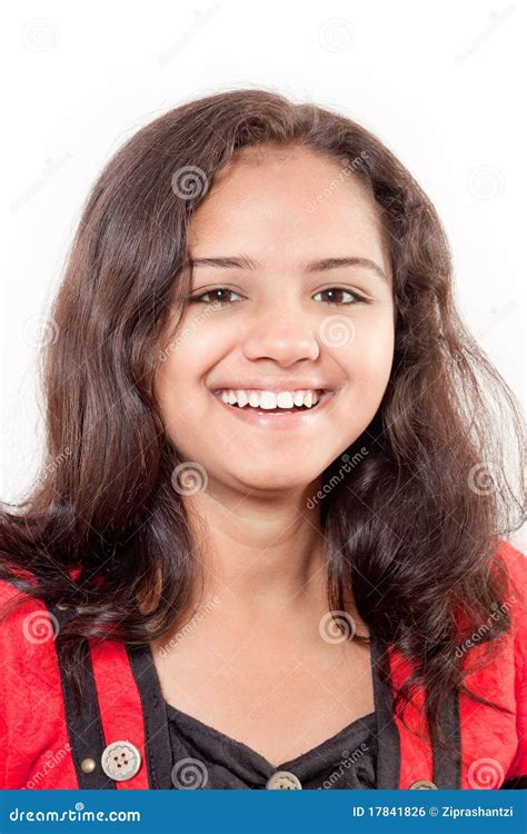 Glimlach Van Mooi Indisch Meisje Stock Foto Image Of Geluk Aziatisch