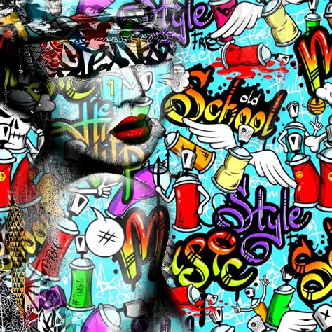 Street Art Pop Artf By Daniel Burgraeve 2020 Digital Collage On