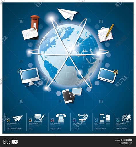 Global Communication Vector And Photo Free Trial Bigstock