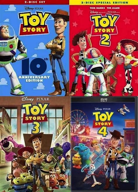 Toy Story 1 2 3 4 Dvd Complete Collection Movies And Tv