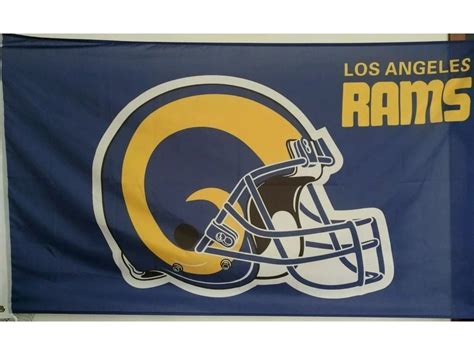 Nfl Los Angeles Rams Football 3x5 Banner Flag Mancave Tailgate Indoor