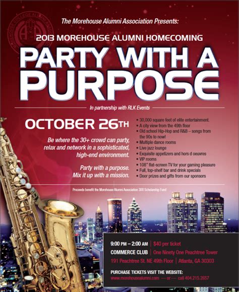 party with a purpose 2013 morehouse alumni homecoming morehouse college alumni association