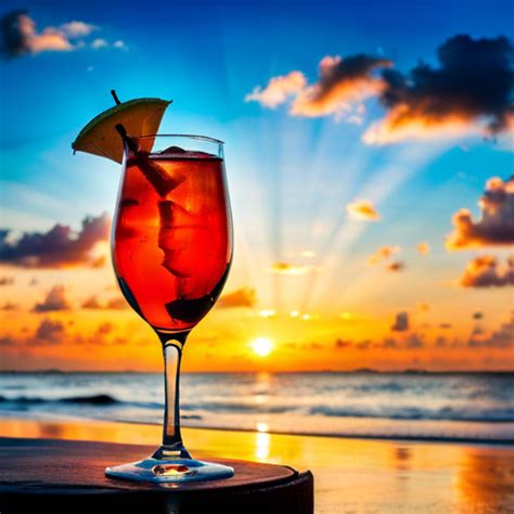 Sunset Serenade, Blissful cocktail with fresh fruits and herbal complexity