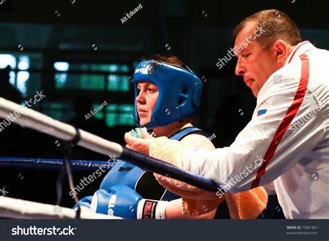 Novosibirsk May 21 Russian Championship In Womens Boxing The Final