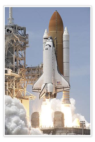 Atlantis Space Shuttle Print By Nasa Posterlounge