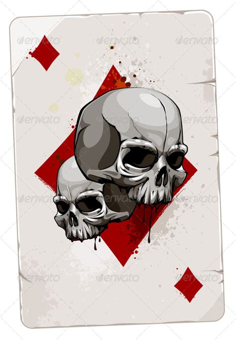 Check spelling or type a new query. Poker Card with Skulls | GraphicRiver
