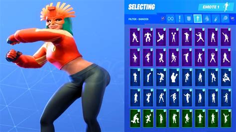 Sunbird Skin Showcase With All Fortnite Dances And Emotes Youtube