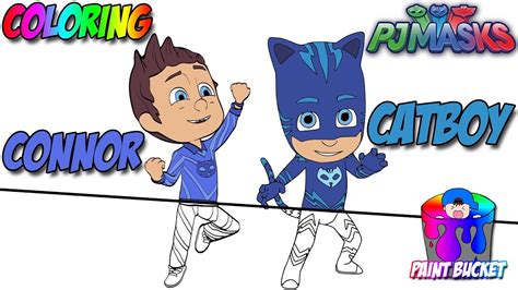 Pj Masks Connor Transforms Into Catboy New Coloring Page Coloring